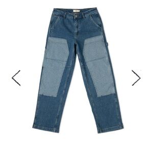 RIPTON INDIGO UTILITY JEANS